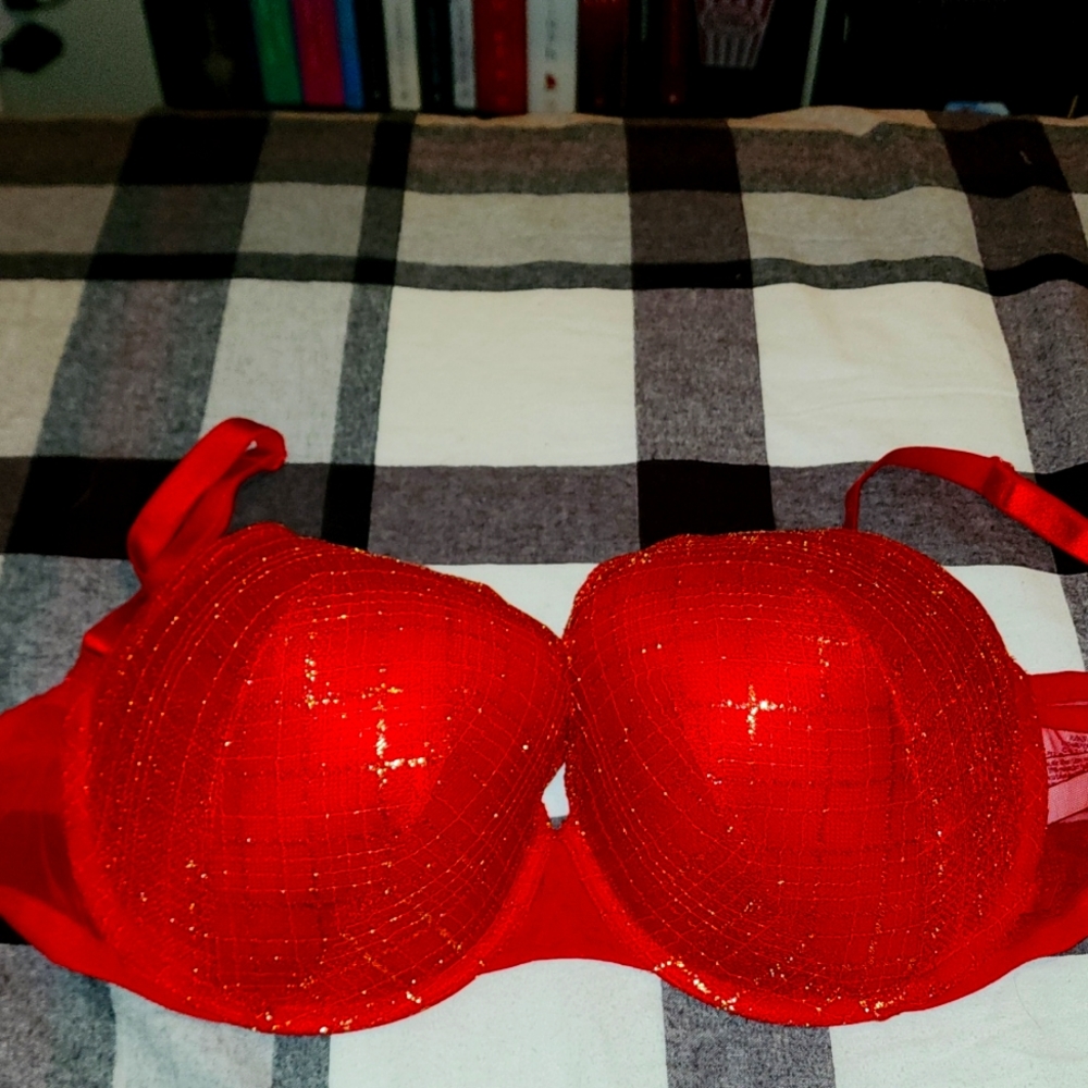 Victoria Secret red lace bra